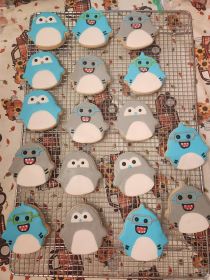 Squishmellow cookies of sharks